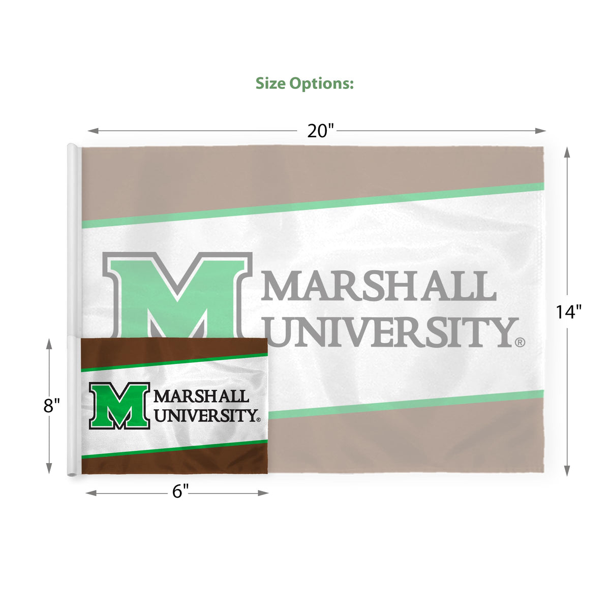 Marshall University Golf Flag 6 x 8 inch