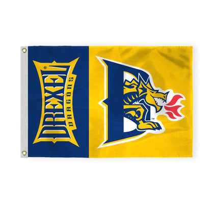AGAS Large Drexel DU University Dragons 4 x 6 Feet Flag Printed 200D Nylon with Brass Grommets 4 x 6 ft Stadium Flag