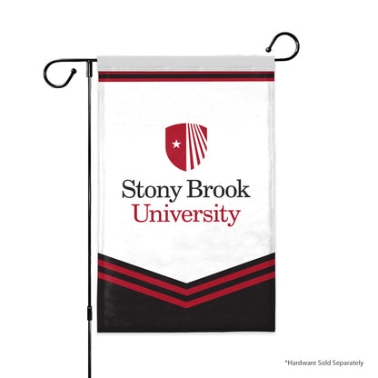 AGAS Stony Brook University Garden Flag 12 x 18 inch – Single Sided Printed Polyester Stony Brook Seawolves Design – Official NCAA SBU Product – Outdoor Display with Canvas Sleeve and Reinforced Stitching - Without Pole