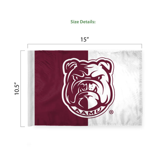 Alabama A&M University Car Flag 10.5 x 15 inch