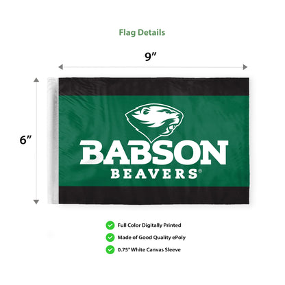 Babson College Motorcycle Flag 6 x 9 inch