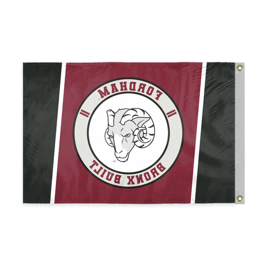 AGAS Fordham University Flag 2 x 3 ft – Single Sided Printed Polyester Fordham Rams Flag Bronx Built Design – Official NCAA Product – Fordham University Outdoor Flag with Brass Grommets, Canvas Header and Reinforced Stitched Edges for Indoor Outdoor 
