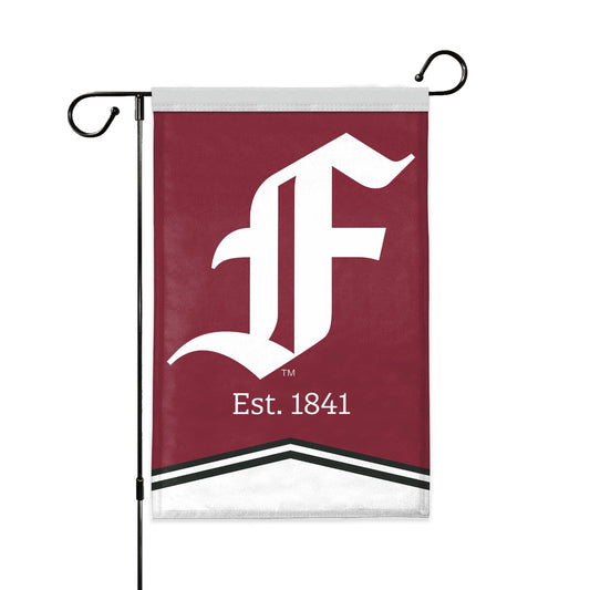 AGAS Fordham University Garden Flag 12 x 18 inch – Single Sided Printed Polyester Fordham Rams Flag with F Logo – Official NCAA Product – Fordham University Outdoor Flag with Canvas Sleeve and Reinforced Stitching No Pole Included