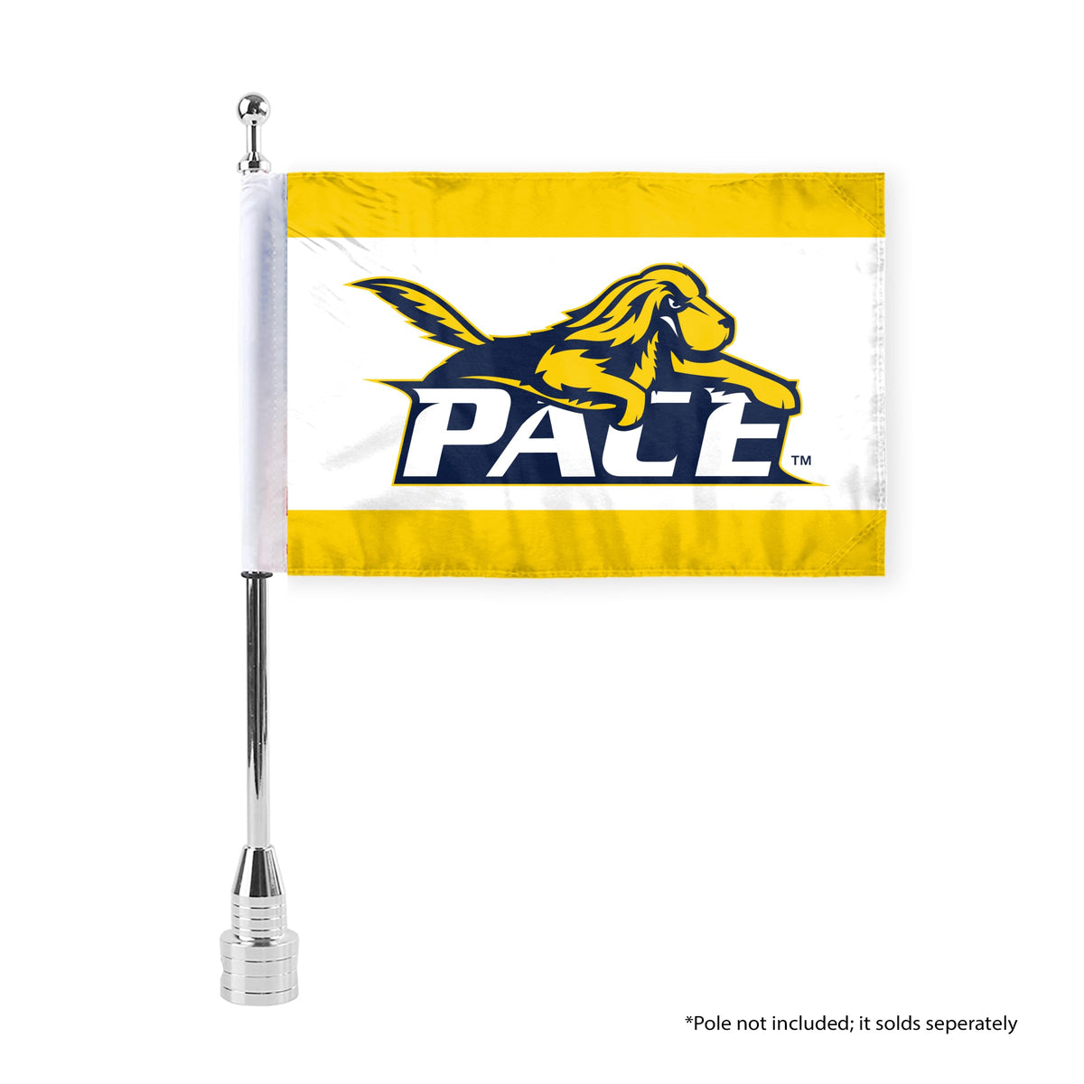 Pace University Motorcycle Flag 6 x 9 inch