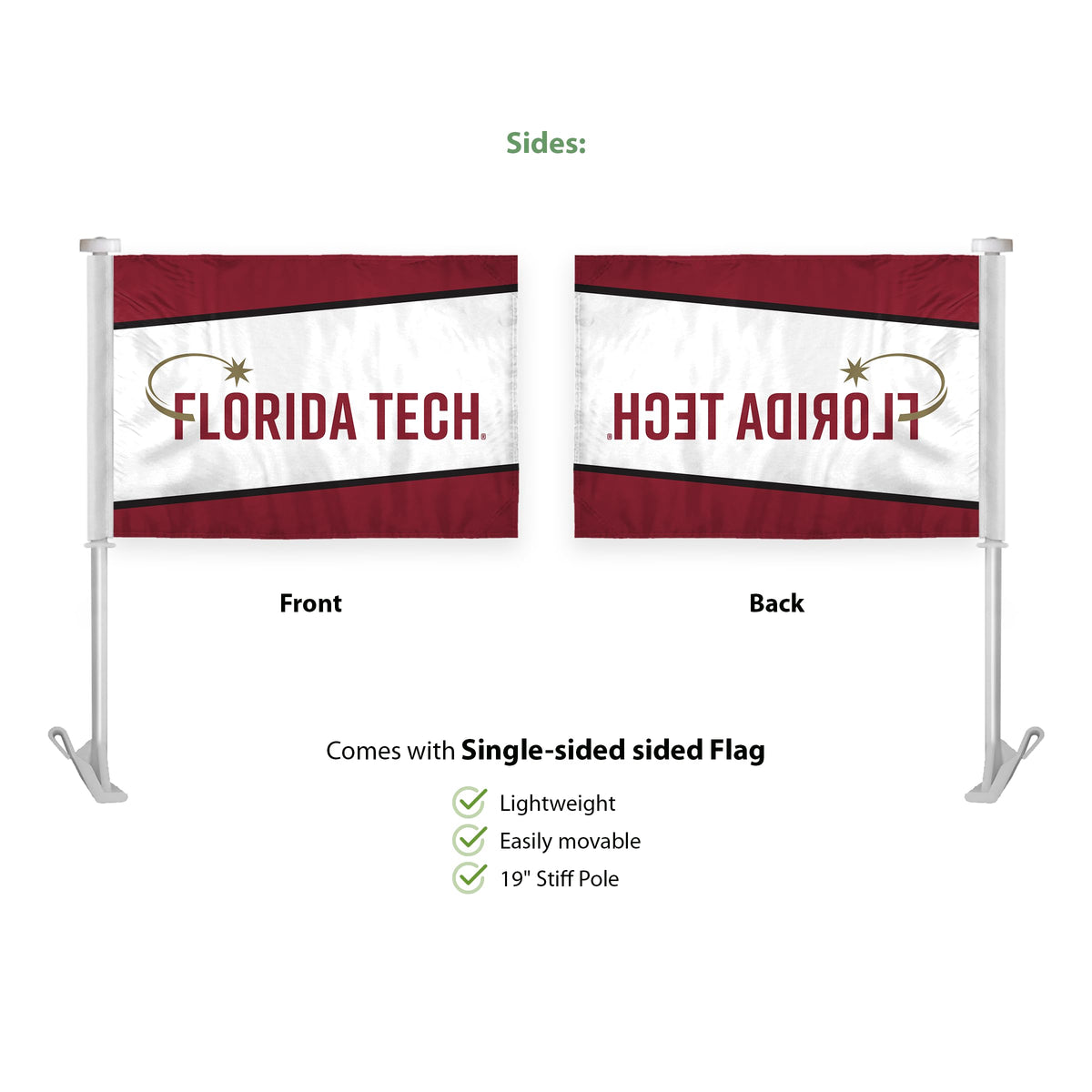 Florida Institute of Technology Premium Car Flag 10.5 x 15 inch