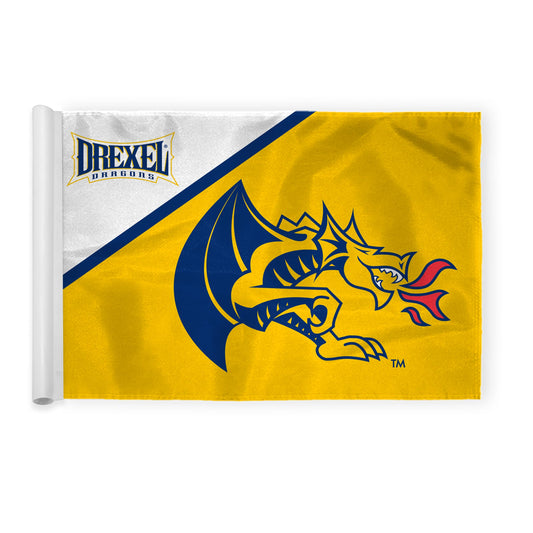 AGAS Drexel DU Dragons Golf Flags with Tube Insert 14x20 inch, Mini Putting Green Flags for Yard, 200D Nylon, Canvas Header Stitched Borders