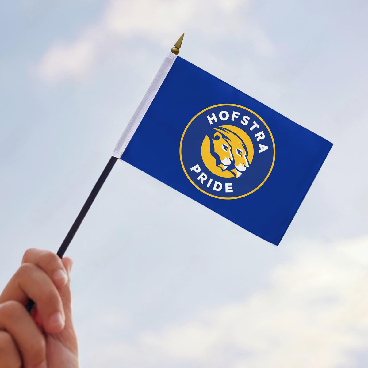 Hofstra University Stick Flag 4 x 6 inch