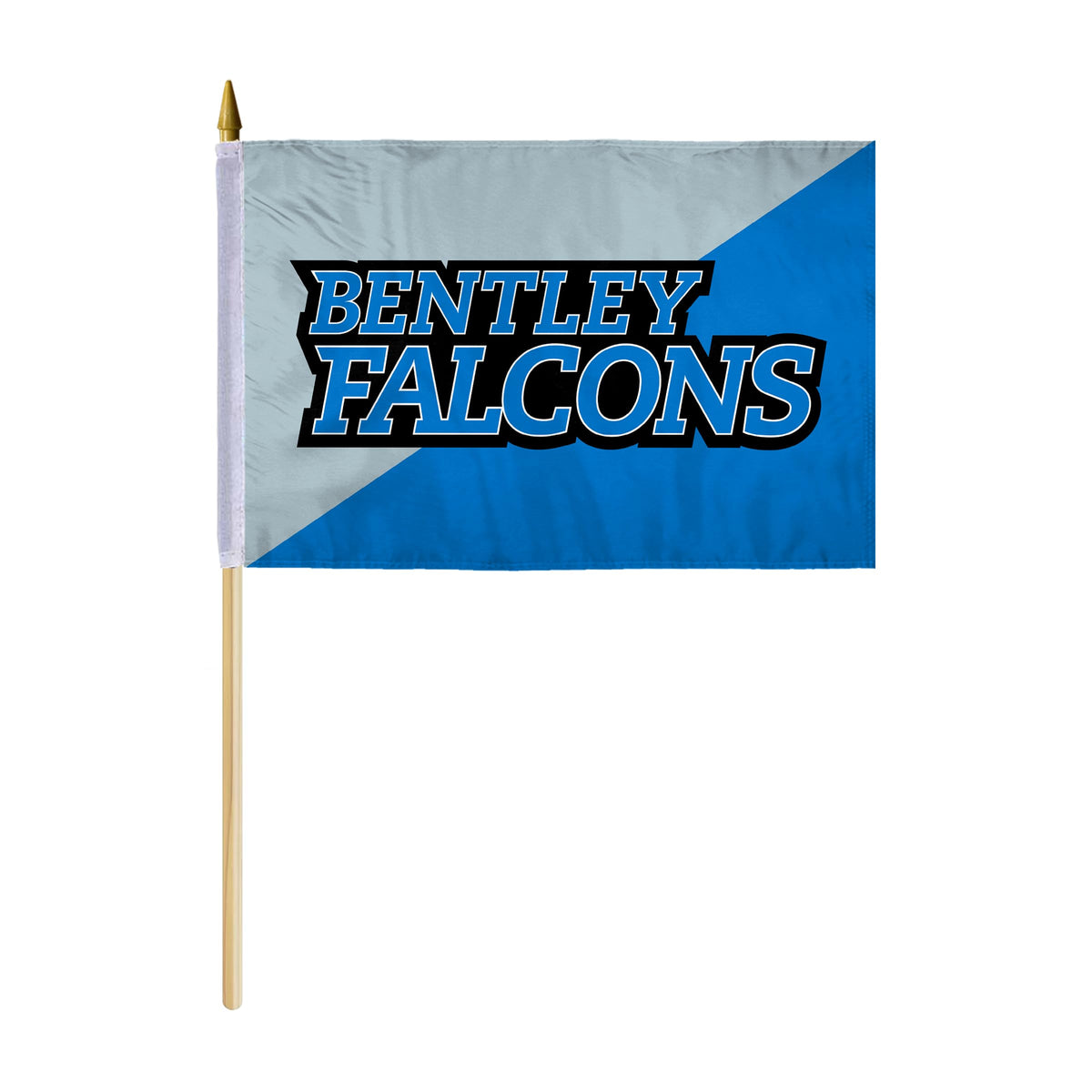 Bentley University Stick Flag 12 x 18 inch