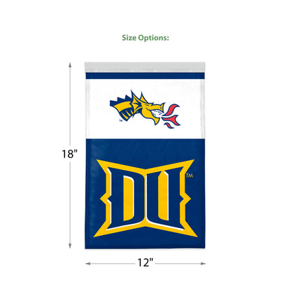 AGAS Drexel DU University Yard Flag – 18 x 12 inch, For Outdoor Display and Events Single-Sided Polyester NCAA Licensed - With Flagpole