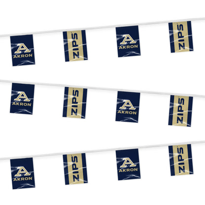 University of Akron Rectangle Pennant String 9 x 12 inch
