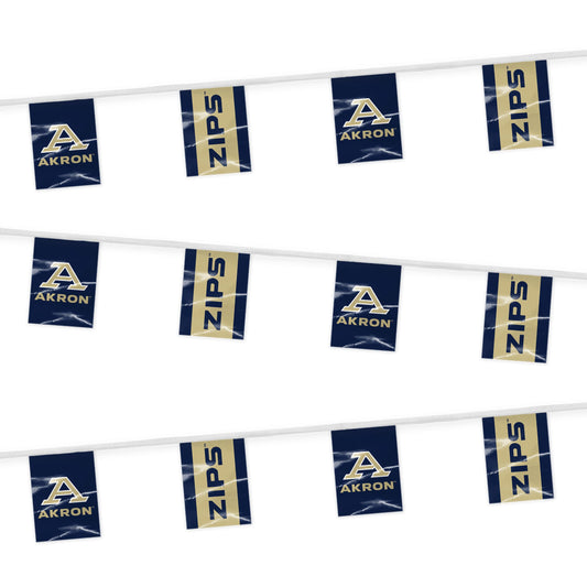 University of Akron Rectangle Pennant String 9 x 12 inch