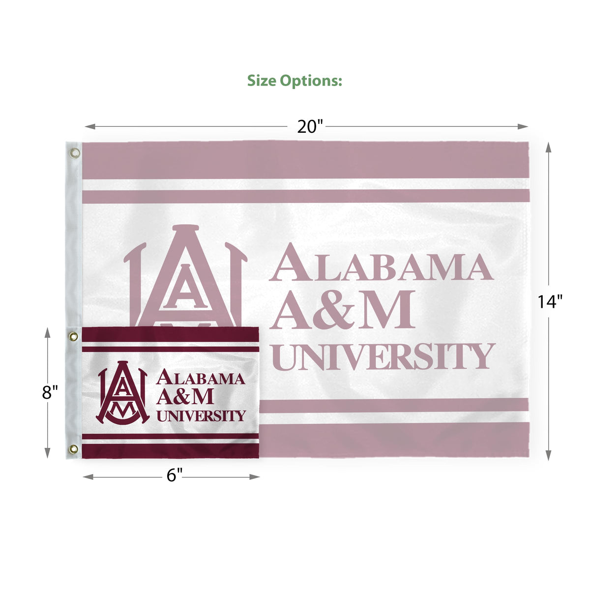 Alabama A&M University Golf Flag 14 x 20 inch