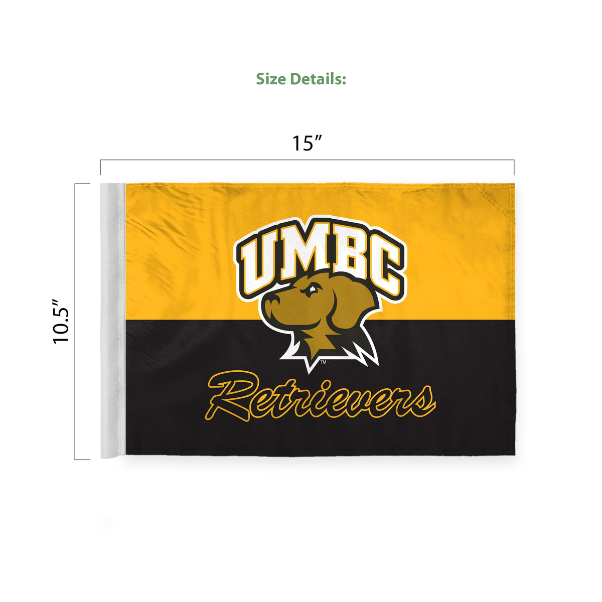 University of Maryland Baltimore County Premium Car Flag 10.5 x 15 inch