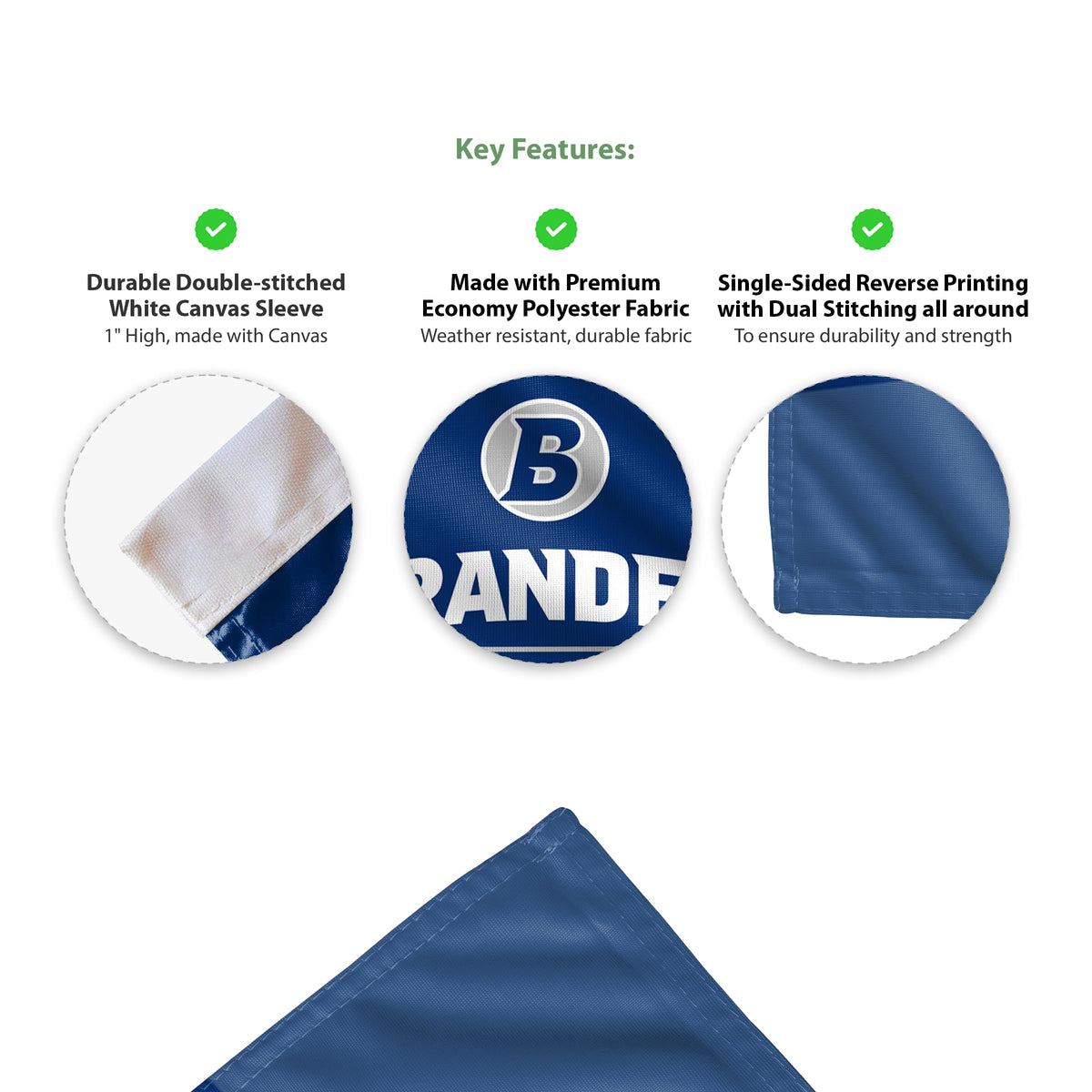 Brandeis University Garden Flag 12 x 18 inch