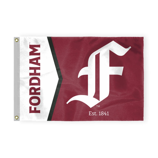 AGAS Fordham University Flag 4 x 6 ft – Single Sided Printed Nylon Fordham Rams Flag – Official NCAA Product – Fordham University Outdoor Flag with Brass Grommets, Canvas Header and Reinforced Stitched Edges for Indoor Outdoor Display