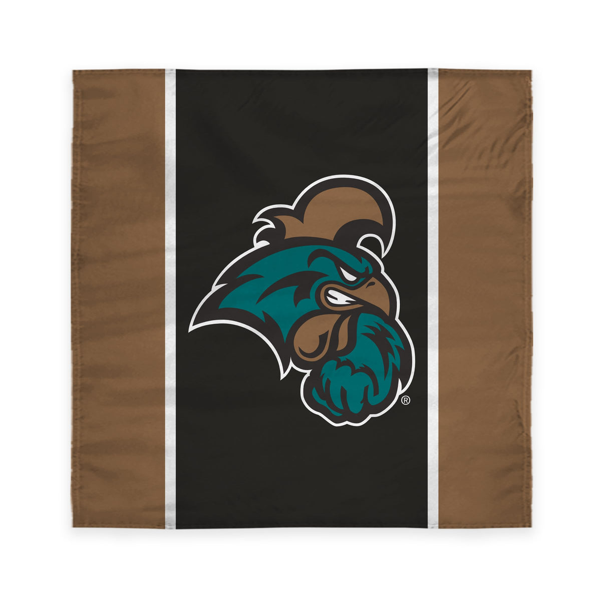 AGAS Coastal Carolina CCU University Tablecover, 48in. Wide x 48in. Long, Polyester, Party Supplies, Chanticleers Tablecloth for Graduation, Football Tailgating, and Birthday Party Decorations
