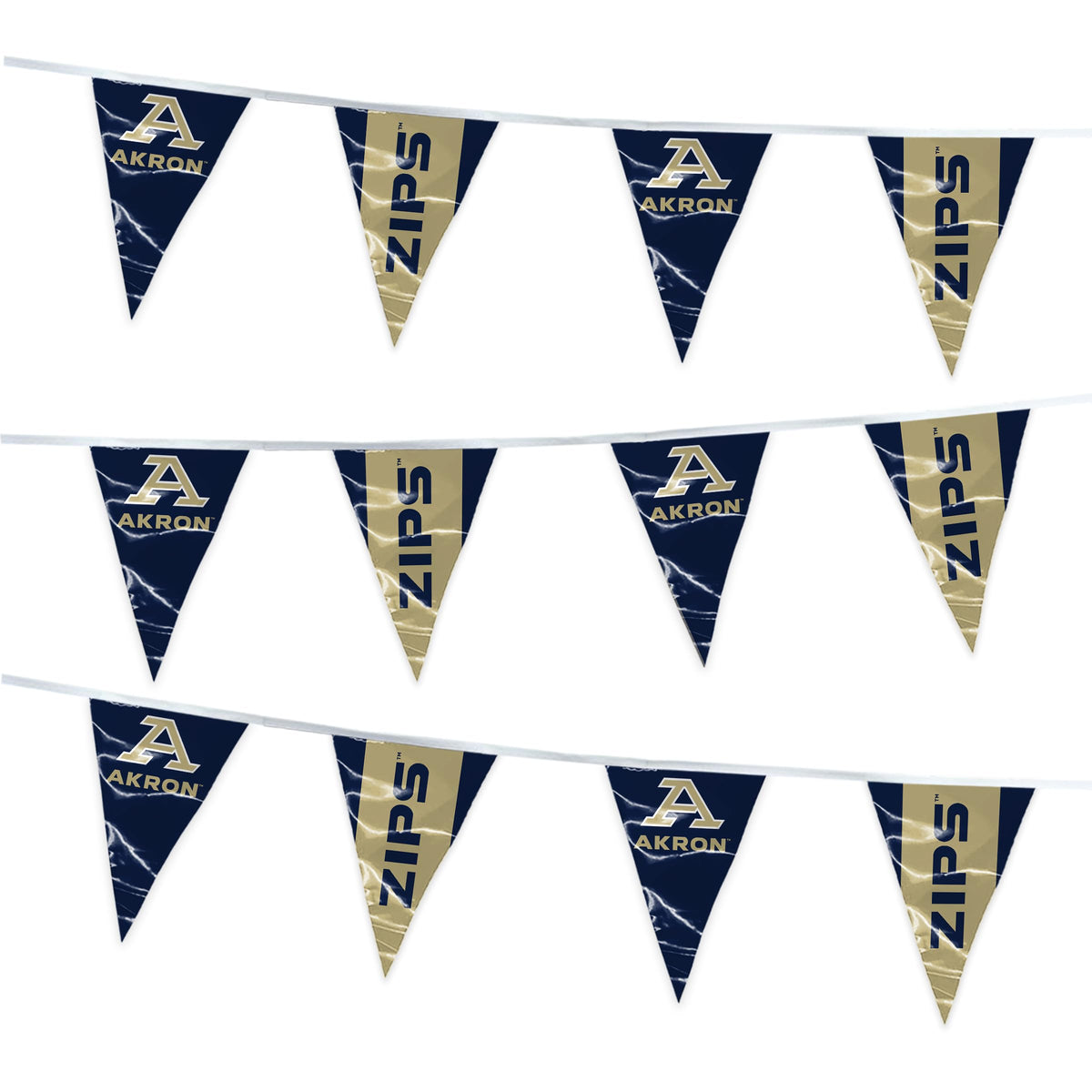 University of Akron Pennant Banner String 4 x 6 inch