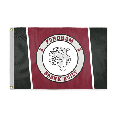 AGAS Fordham University Flag 3 x 5 ft – Single Sided Printed Polyester Fordham Rams Flag Bronx Built Design – Official NCAA Product – Fordham University Outdoor Flag with Brass Grommets, Canvas Header and Reinforced Stitched Edges for Indoor Outdoor 