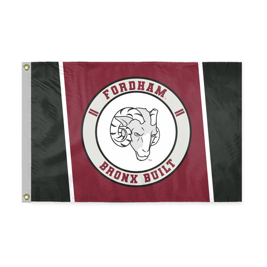 AGAS Fordham University Flag 2 x 3 ft – Single Sided Printed Polyester Fordham Rams Flag Bronx Built Design – Official NCAA Product – Fordham University Outdoor Flag with Brass Grommets, Canvas Header and Reinforced Stitched Edges for Indoor Outdoor 