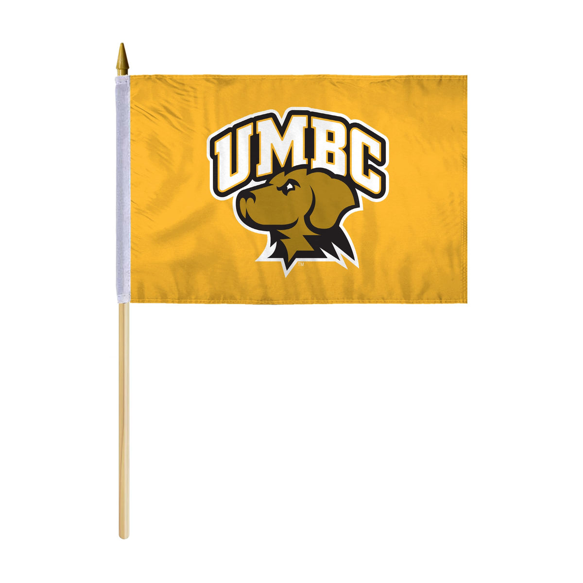 University of Maryland Baltimore County Stick Flag 12 x 18 inch