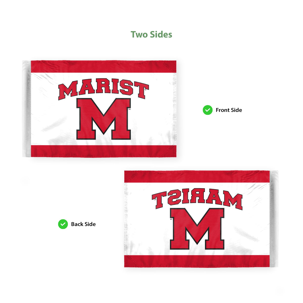 Marist University Motorcycle Flag 6 x 9 inch