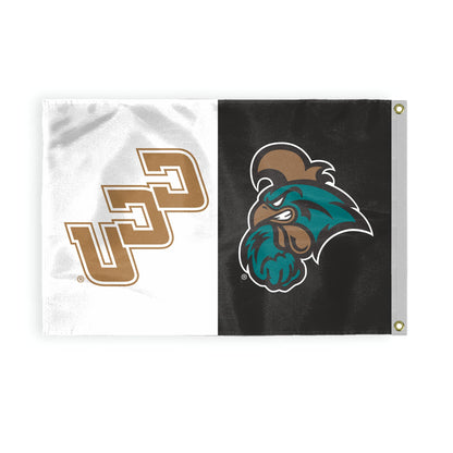 AGAS Large Coastal Carolina CCU University Chanticleers 4 x 6 Feet Flag Printed 200D Nylon with Brass Grommets 4 x 6 ft Stadium Flag