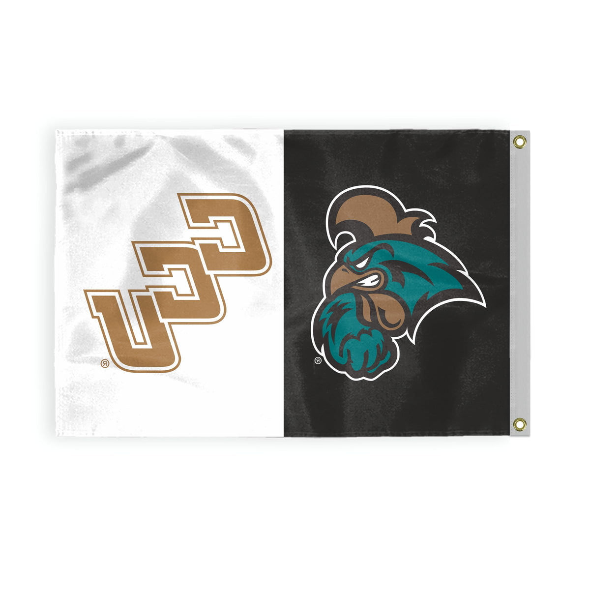 AGAS Coastal Carolina CCU Chanticleers 3' x 5' Flag - 200D Nylon with Brass Grommets - 3' X 5' Feet - Fan Man Cave Banner Flag