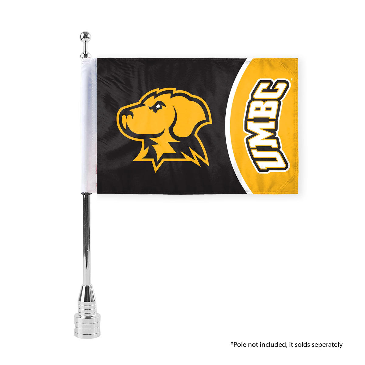 University of Maryland Baltimore County Motorcycle Flag 6 x 9 inch