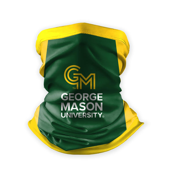 AGAS George Mason GMU University Patriots Neck Gaiter Face Cover, Multiuse Balaclava, Patriots Beanie, Headband, Bandana, Neck Warmer, Running Scarf, Hair Band, Wristband, Officially Licensed GMU Gear