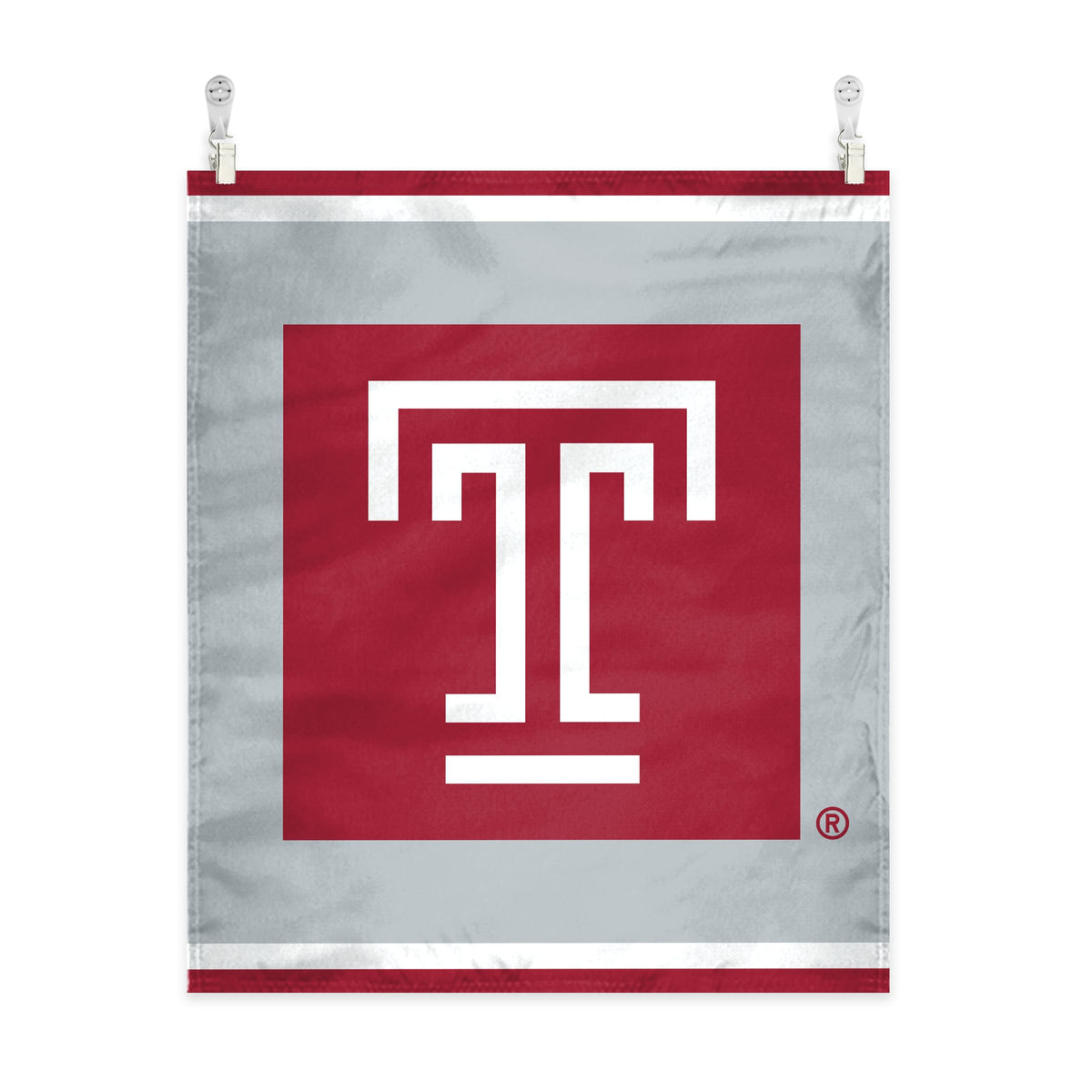 AGAS Temple University Block T Logo Wall Tapestry 51 x 60 inch – Single Sided Printed Polyester with Bleed Through – Officially Licensed NCAA Product – Temple University Wall Hanging with Clips, Non-Marking Nails and Tape