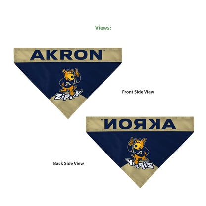 University of Akron Pet Bandana 14.75 x 9.5 inch