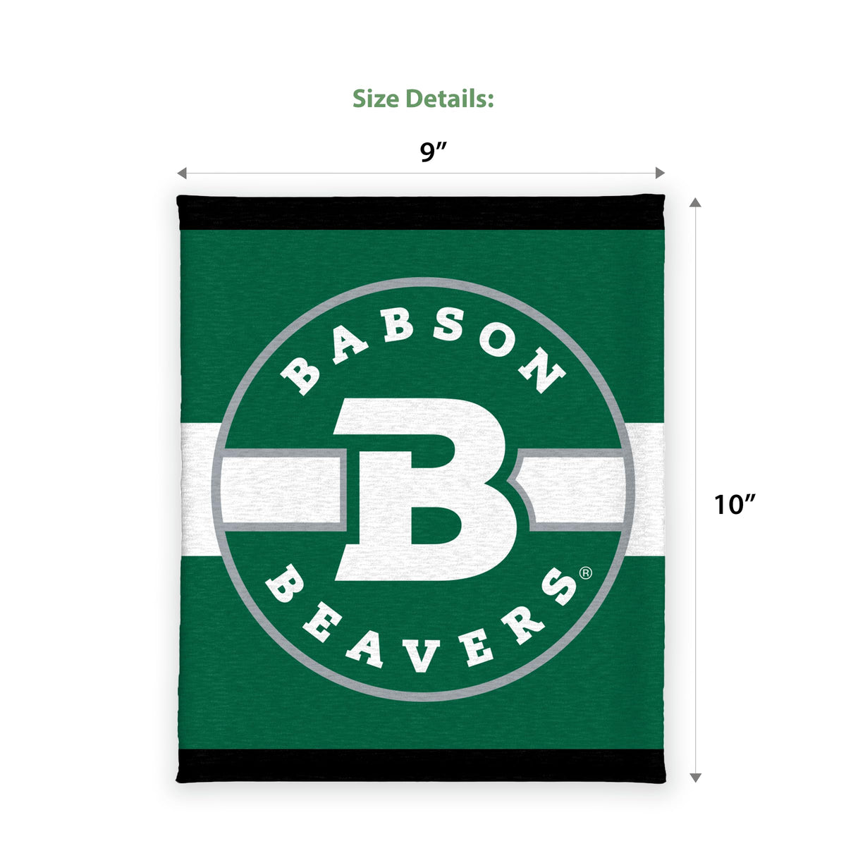 Babson College Neck Gaiter 9 x 10 inch
