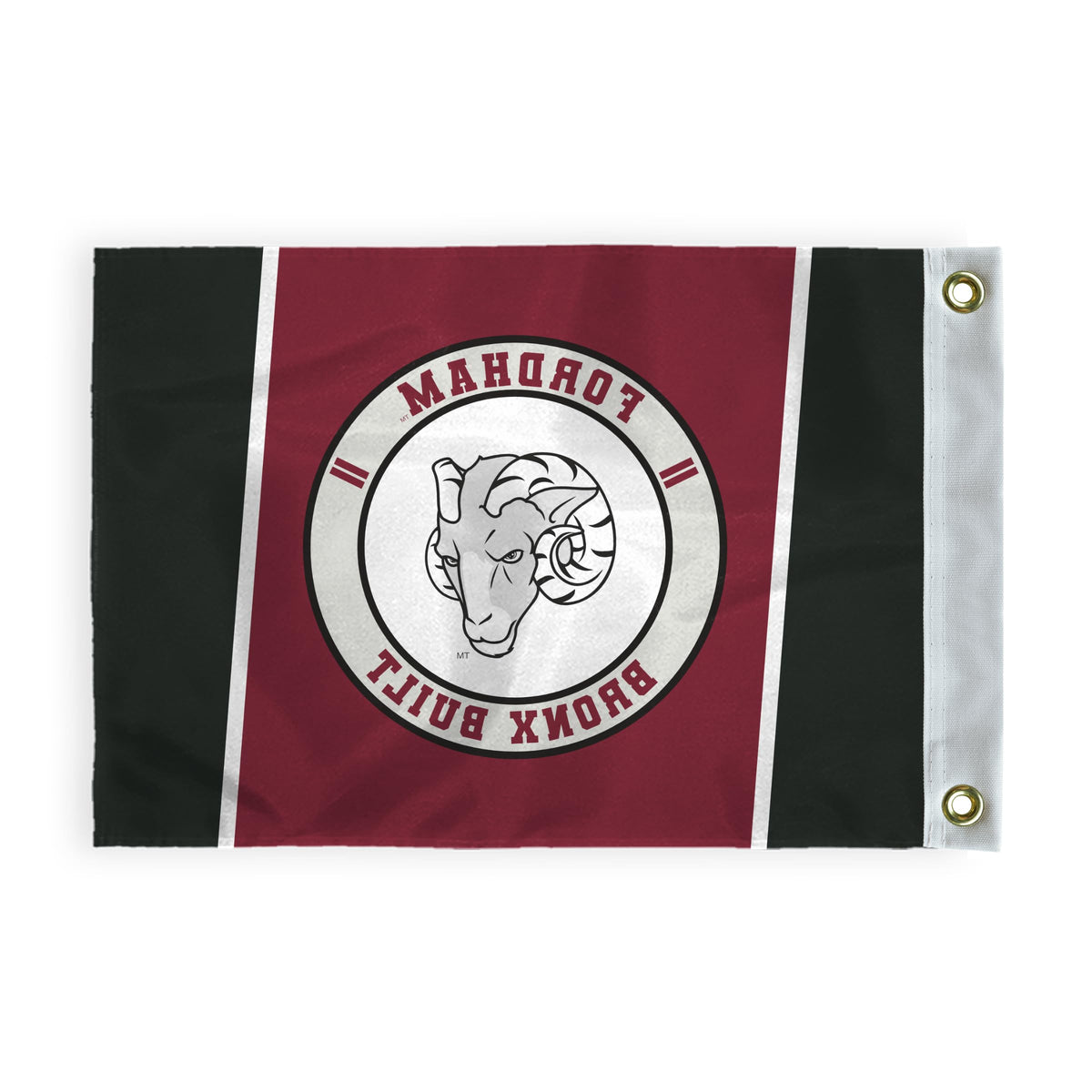 AGAS Fordham University Golf Flag 6 x 8 inch – Single Sided Printed Nylon Fordham Rams Flag Bronx Built Design – Official NCAA Product – Fordham University Golf Course Flag with Canvas Header, Brass Grommets and Reinforced Stitched Edges for Outdoor 