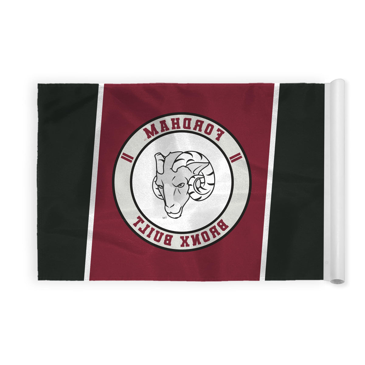 AGAS Fordham University Golf Flag 14 x 20 inch – Single Sided Printed Nylon Fordham Rams Flag Bronx Built Design – Official NCAA Product – Fordham University Golf Flag with Plastic Tube Insert and Reinforced Stitched Edges for Outdoor Display