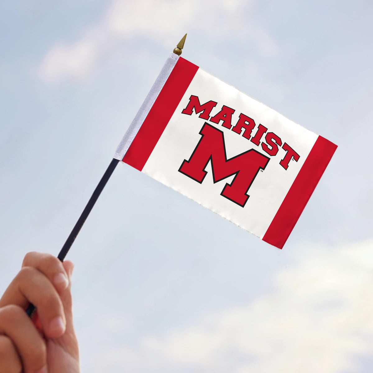 Marist University Stick Flag 4 x 6 inch