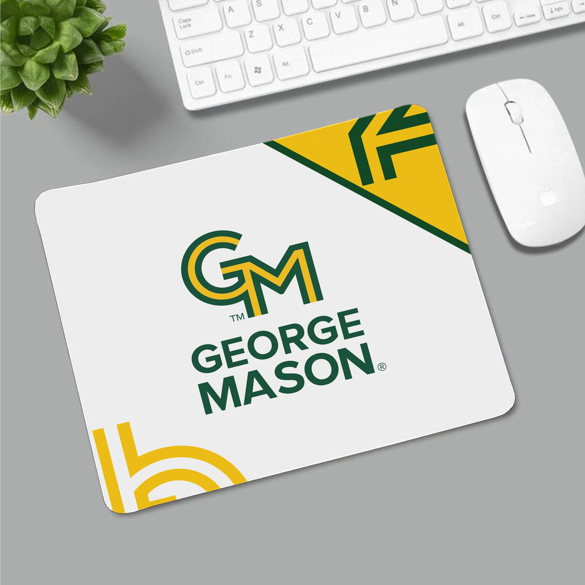 AGAS George Mason GMU University Mouse Pad - Patriots College Gear, Gaming Accessories, Office Decor, Gift for Fans, Sports Merchandise Unisex, Soft Fabric Smooth Mousepad