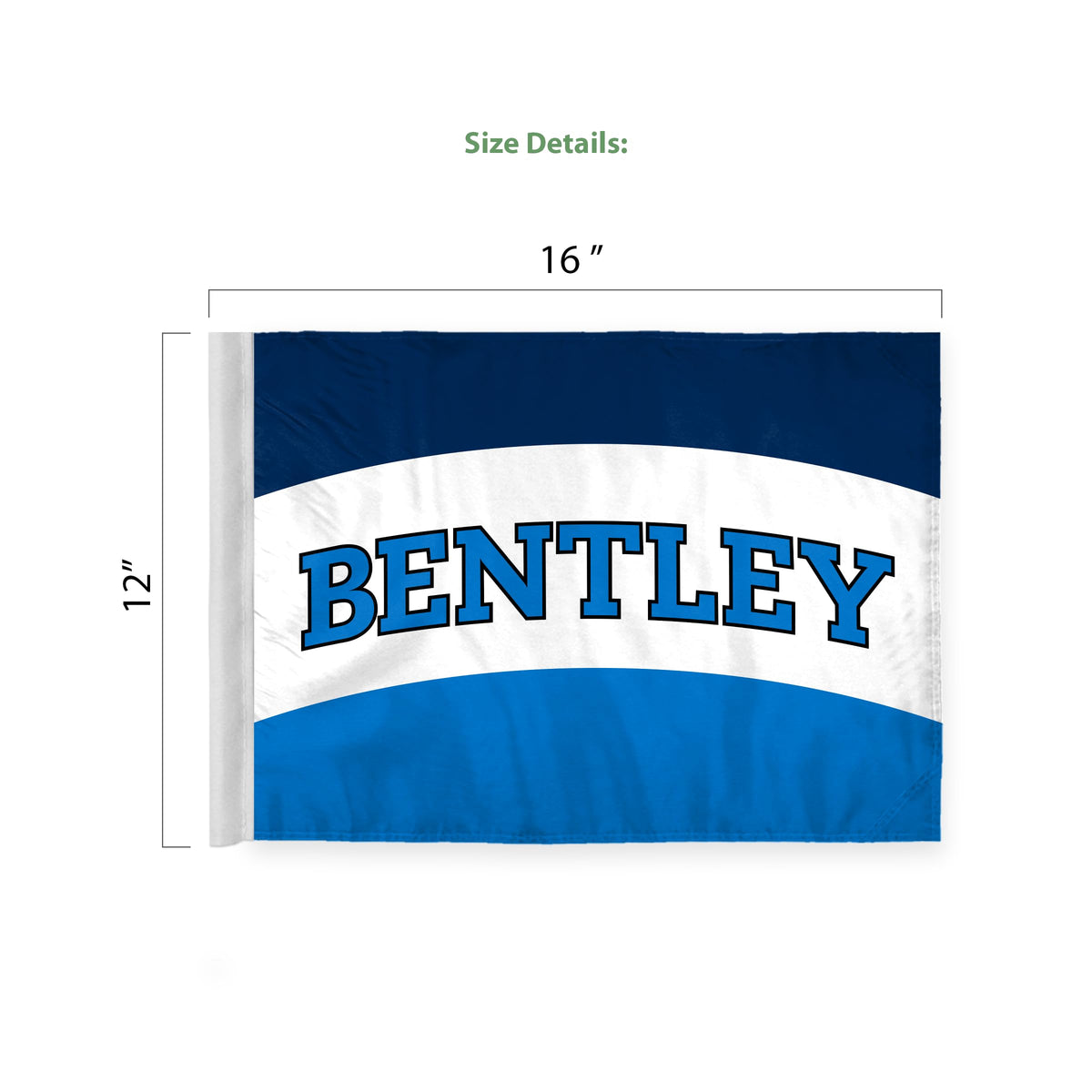 Bentley University Economy Car Flag 12 x 16 inch