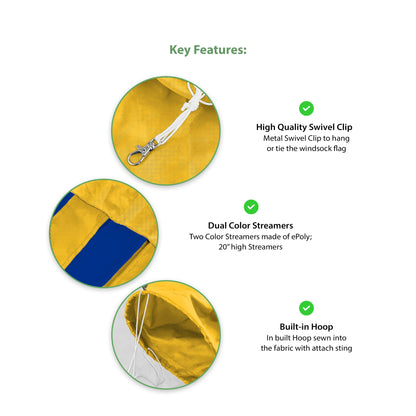 Hofstra University Windsock 30 x 5.5 inch
