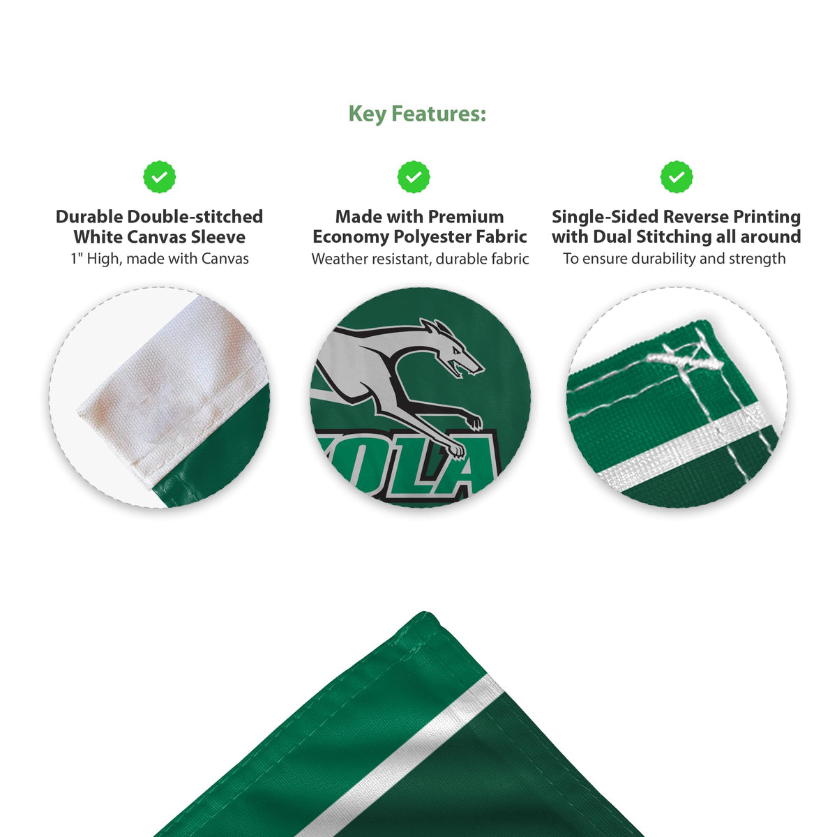 Loyola Maryland University Economy Car Flag 12 x 16 inch