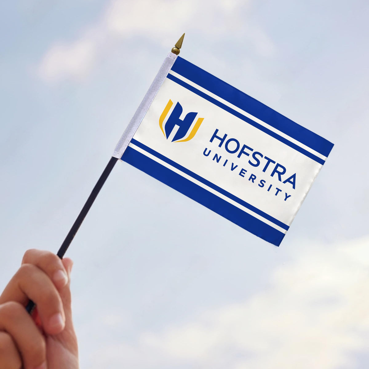 Hofstra University Stick Flag 4 x 6 inch
