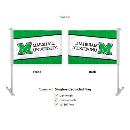 Marshall University Premium Car Flag 10.5 x 15 inch