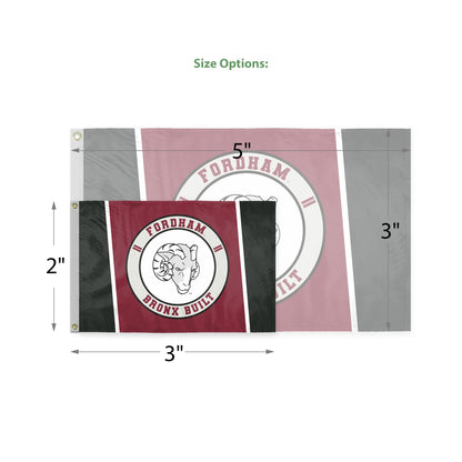 AGAS Fordham University Flag 3 x 5 ft – Single Sided Printed Polyester Fordham Rams Flag Bronx Built Design – Official NCAA Product – Fordham University Outdoor Flag with Brass Grommets, Canvas Header and Reinforced Stitched Edges for Indoor Outdoor 