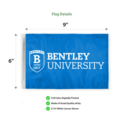 Bentley University Motorcycle Flag 6 x 9 inch