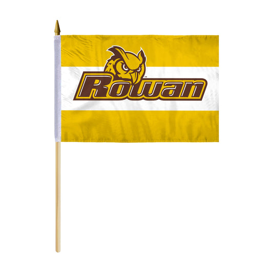 Rowan University Stick Flag 12 x 18 inch