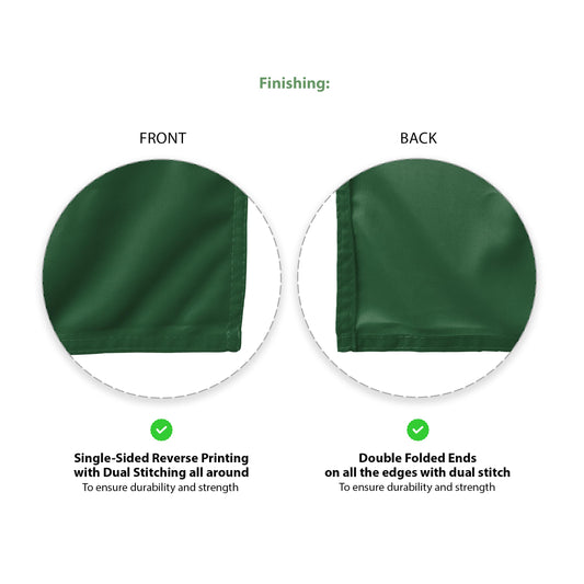 AGAS 3' x 5' George Mason GMU University Flag - For Outdoor Use - Printed Polyester with Brass Grommets - Patriots U Flags