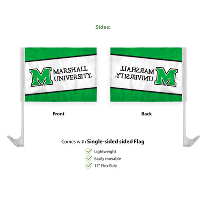 Marshall University Economy Car Flag 12 x 16 inch