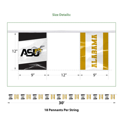 Alabama State University Pennant String 9 x 12 inch