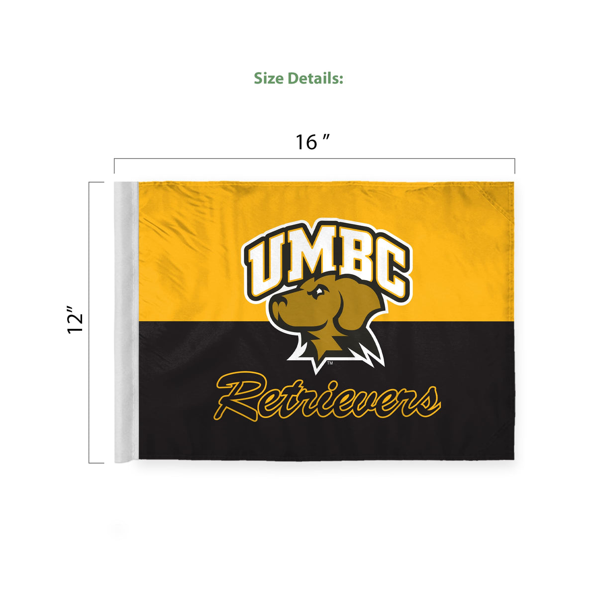 University of Maryland Baltimore County Economy Car Flag 12 x 16 inch