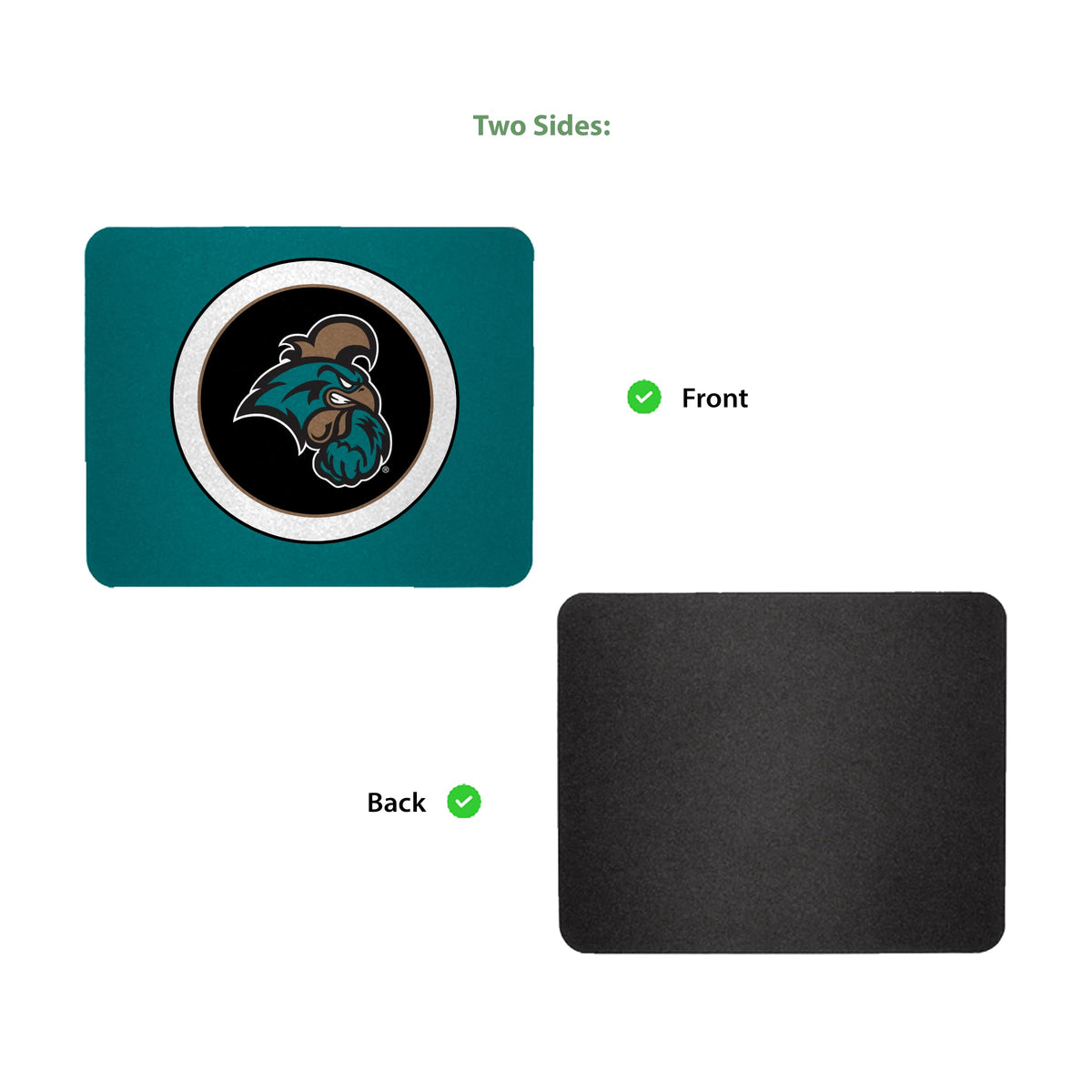 AGAS Coastal Carolina CCU University Mouse Pad - College Gear, Gaming Accessories, Office Decor, Gift for Fans, Sports Merchandise Unisex, Soft Fabric Smooth Mousepad