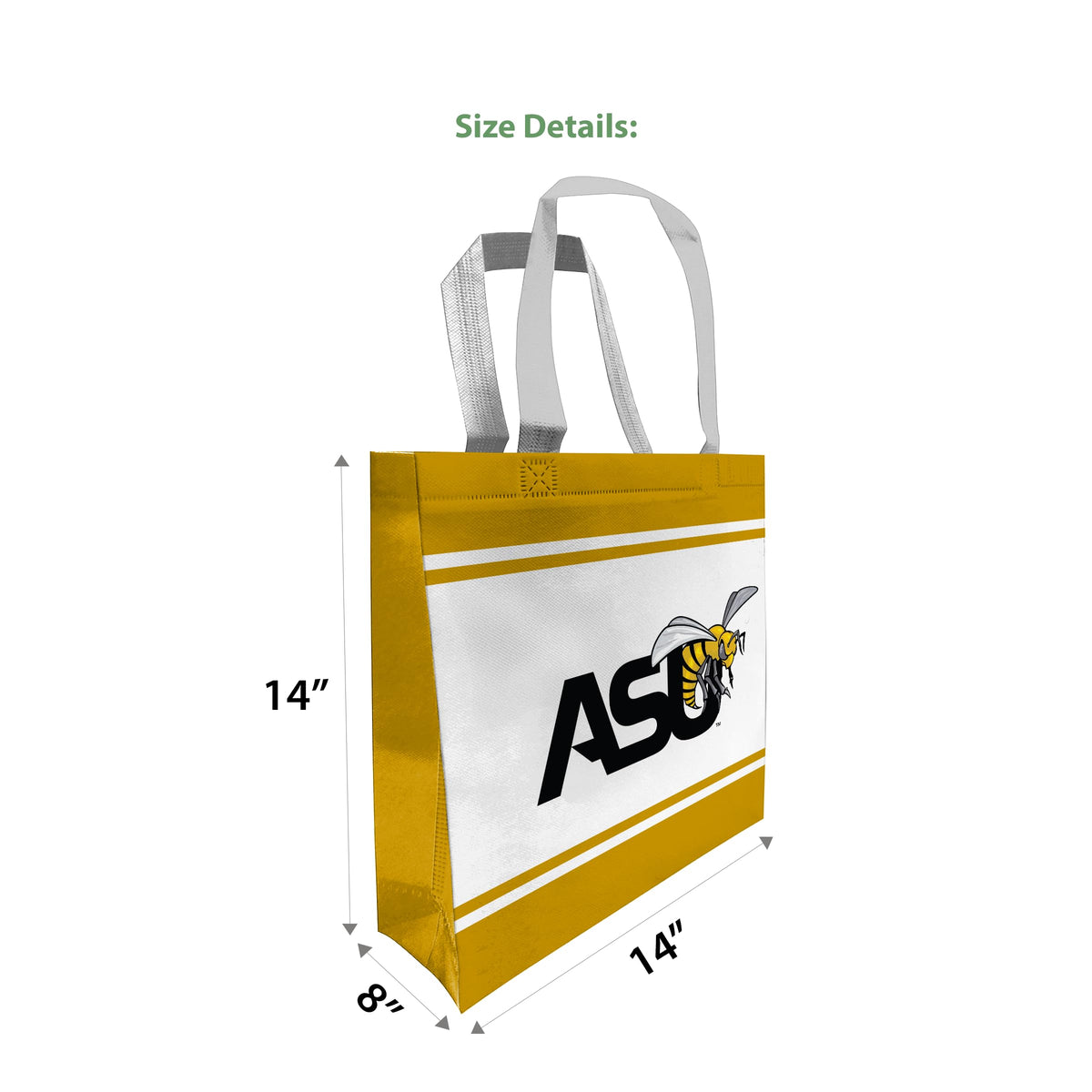 Alabama State University Tote Bag 14 x 14 x 8 inch